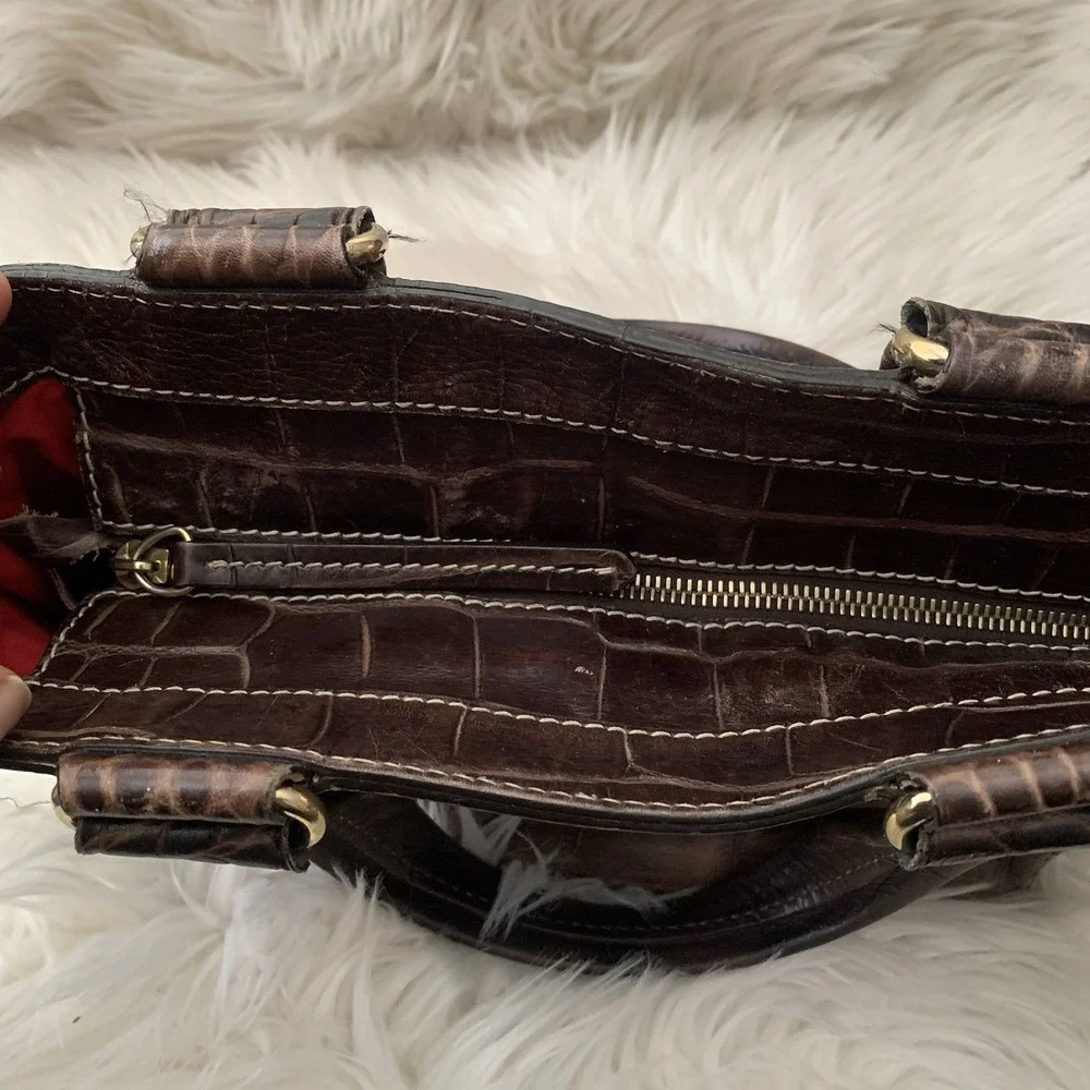 Dooney & Bourke Alligator‎ Crocodile Leather Satchel Nile Collection FOR REPAIR